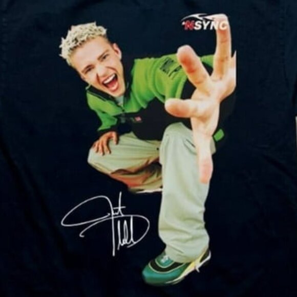 Justin Timberlake Signature Unisex T-Shirt Pop Music Fan Graphic Tee 05 - Picture 2 of 5